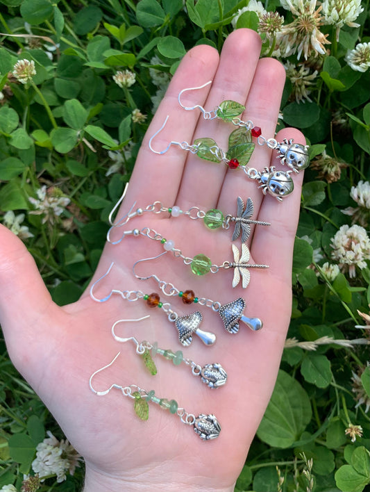 Garden fairy earrings ✨🍄🧚