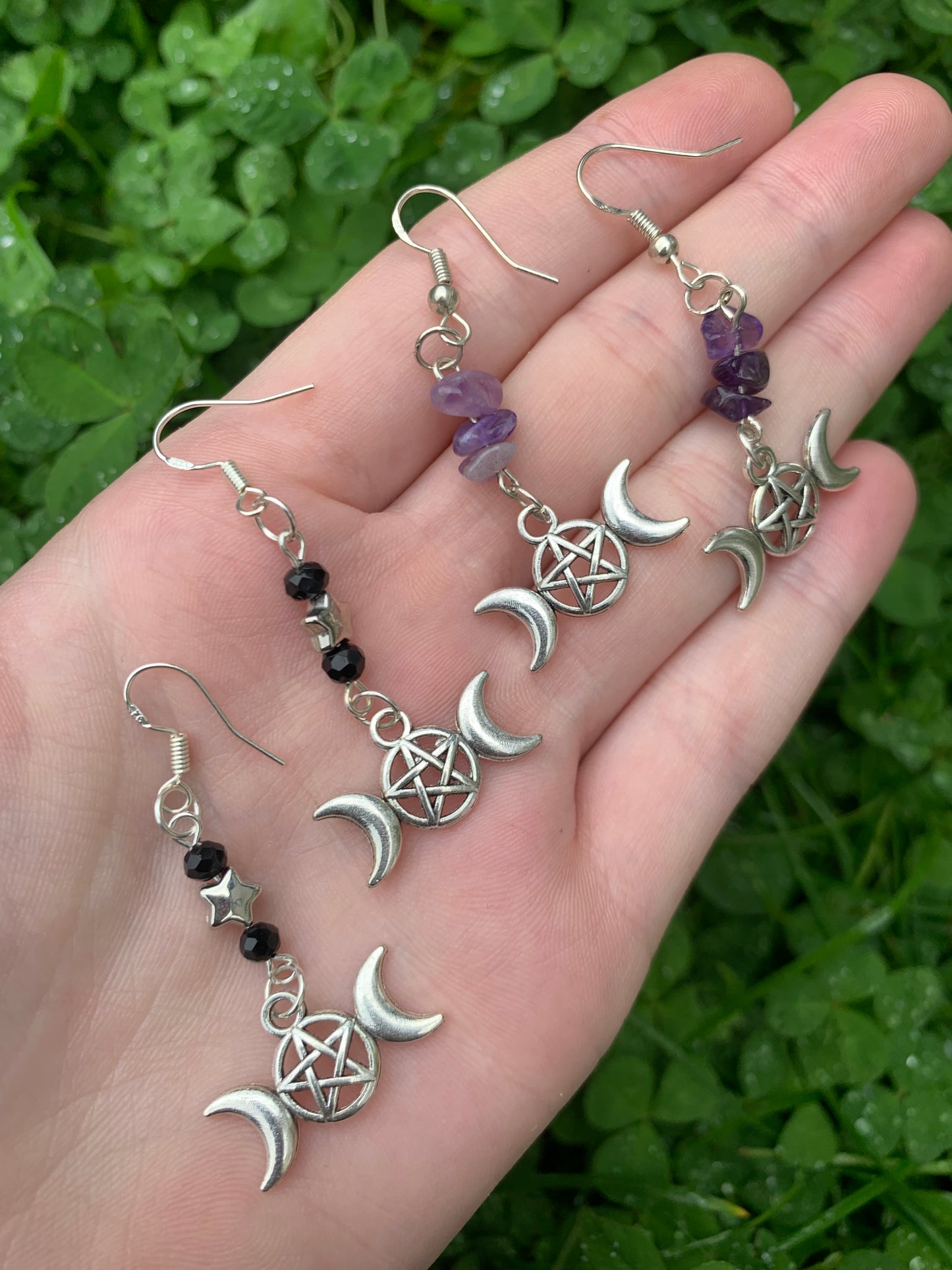 Witchy moon earrings