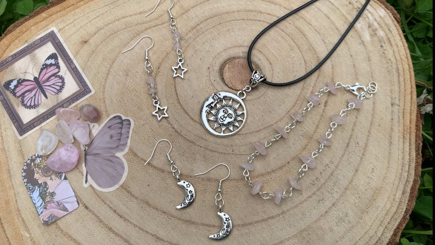 Celestial inspired crystal jewellery mystery bundle