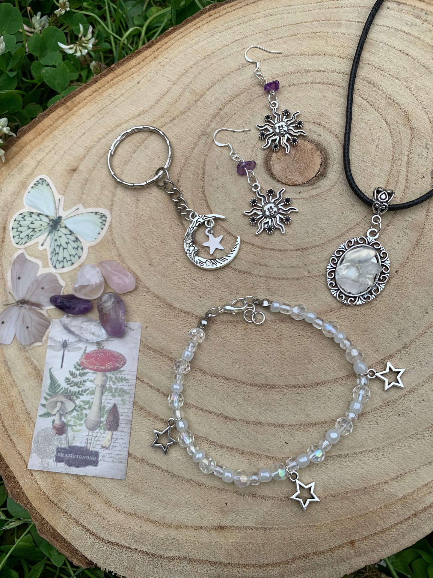 Celestial inspired crystal jewellery mystery bundle