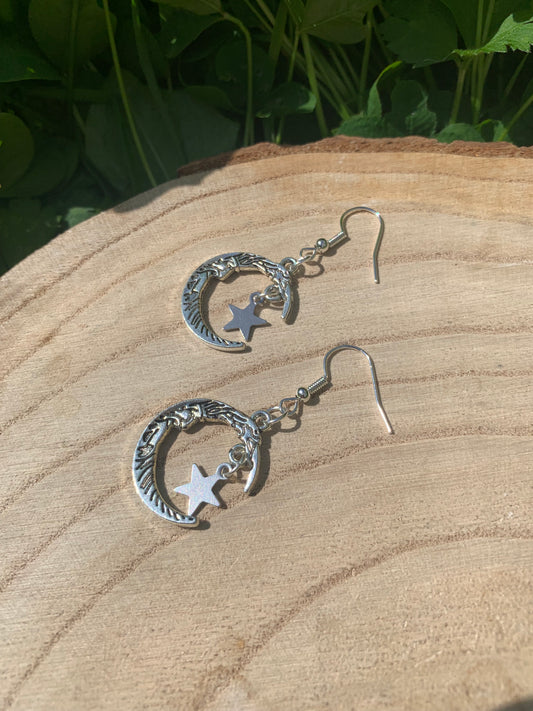 Stary moon earrings ✨🌙